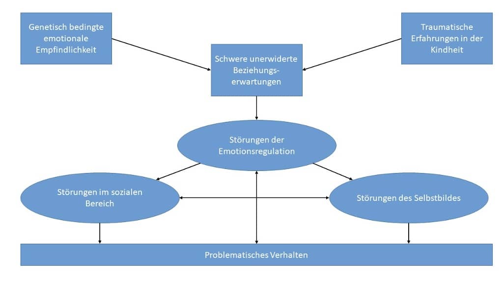 Biopsychosoziales Modell Borderline-Entstehung